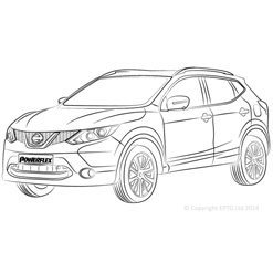 Powerflexbussningar Nissan Qashqai J11 (2013-)