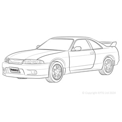 Powerflexbussningar Nissan Skyline R33 4WD Ink GT-R & GTS4 (1993-1998)