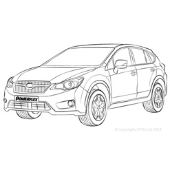 Powerflexbussningar Subaru XV/Crosstrek GP (2013-2018)