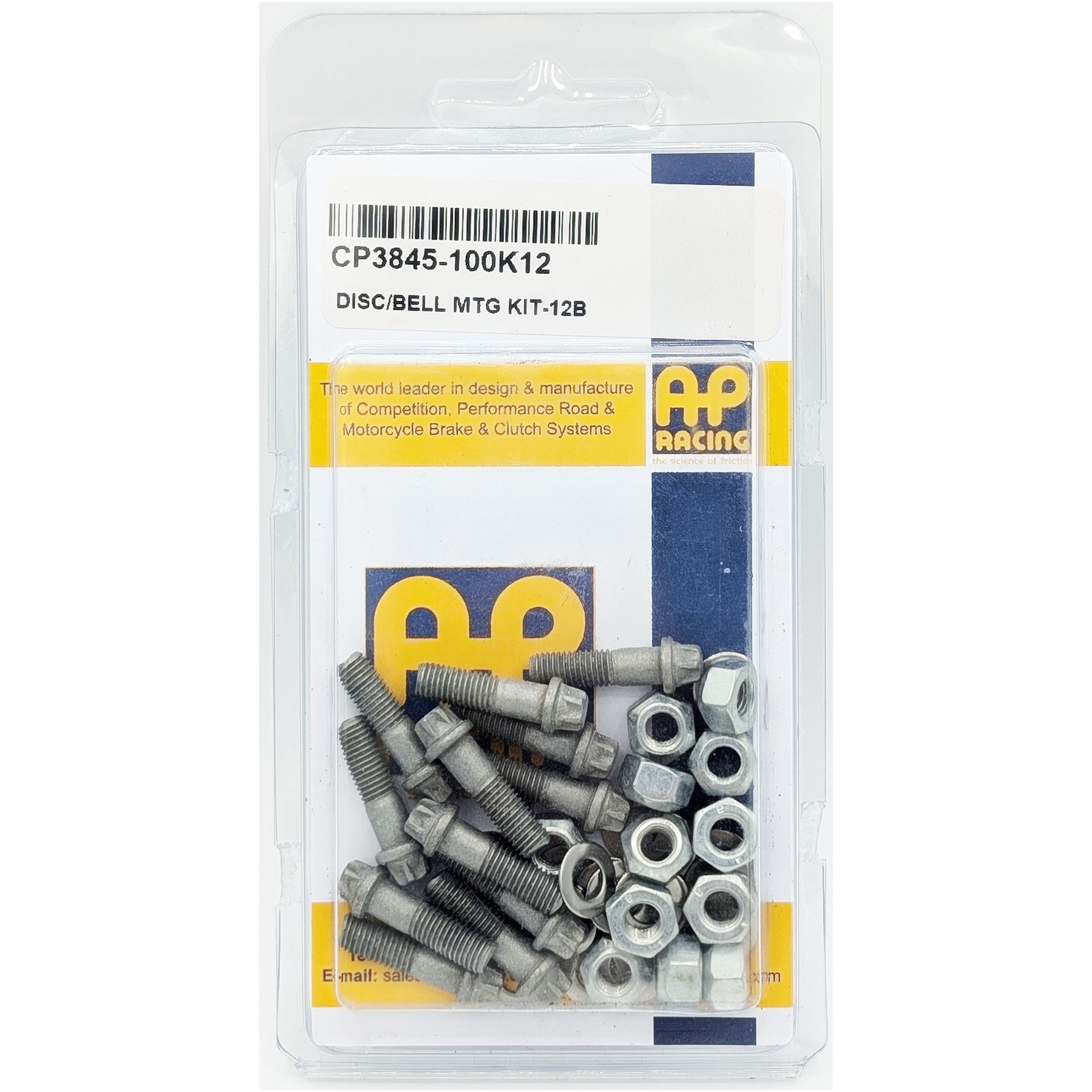 AP-Racing skruvsats bromsskiva 1/4"-20 UNF x 22mm 12st