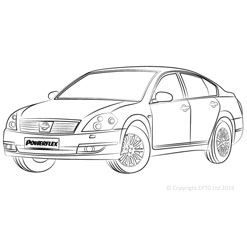 Powerflexbussningar Nissan Teana J51 (2003-2009)