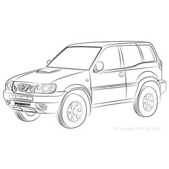 Powerflexbussningar Nissan Terrano II R50 (1995-2005)